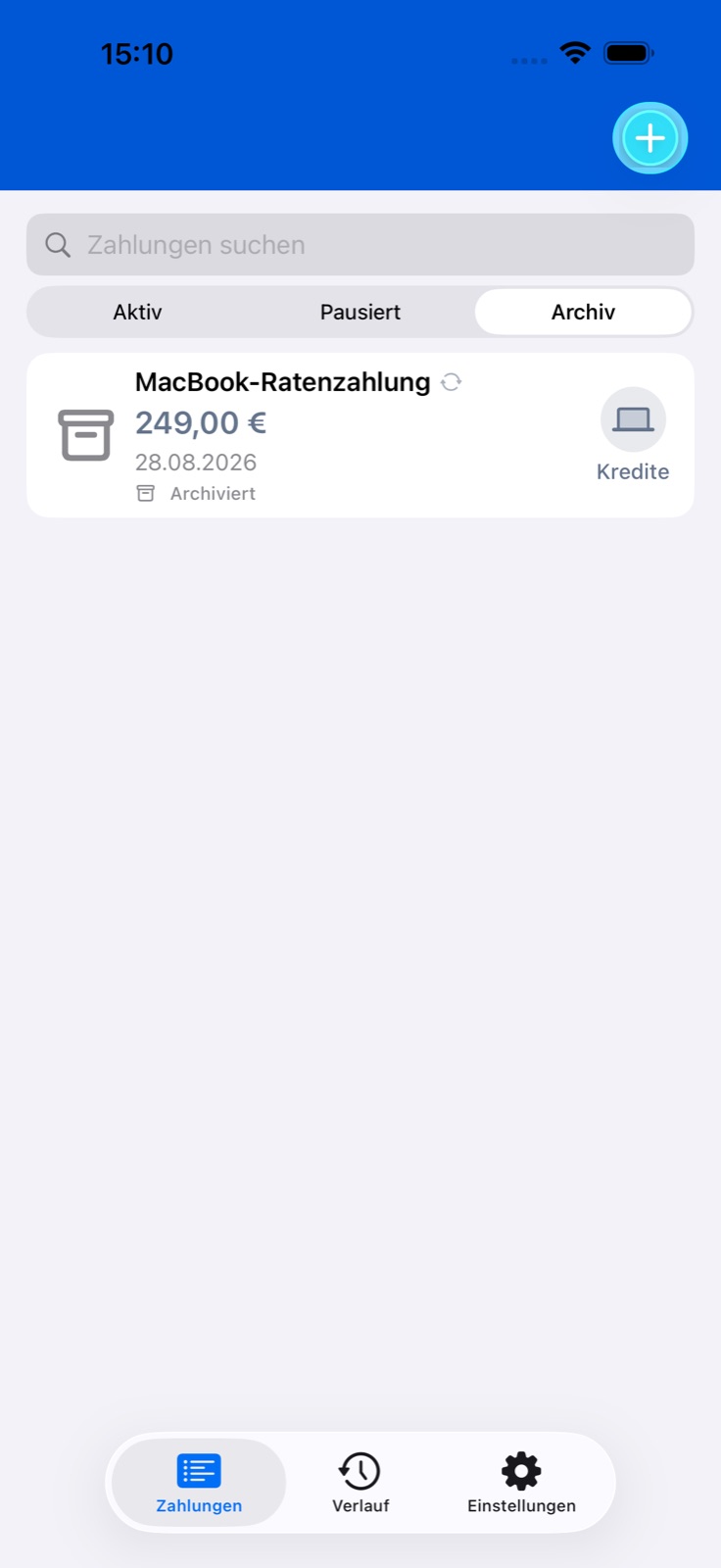 BillsOn-App-Ansicht