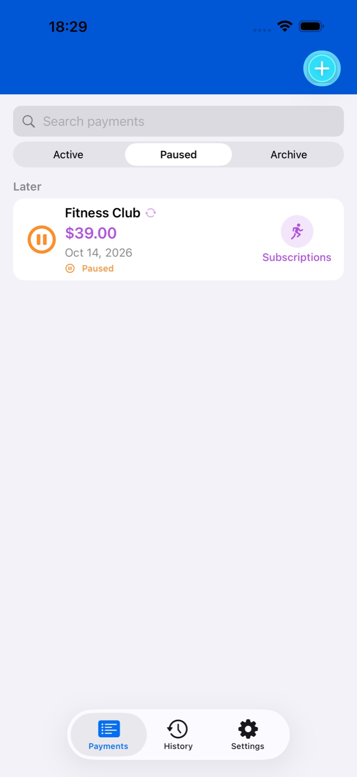 BillsOn app screen