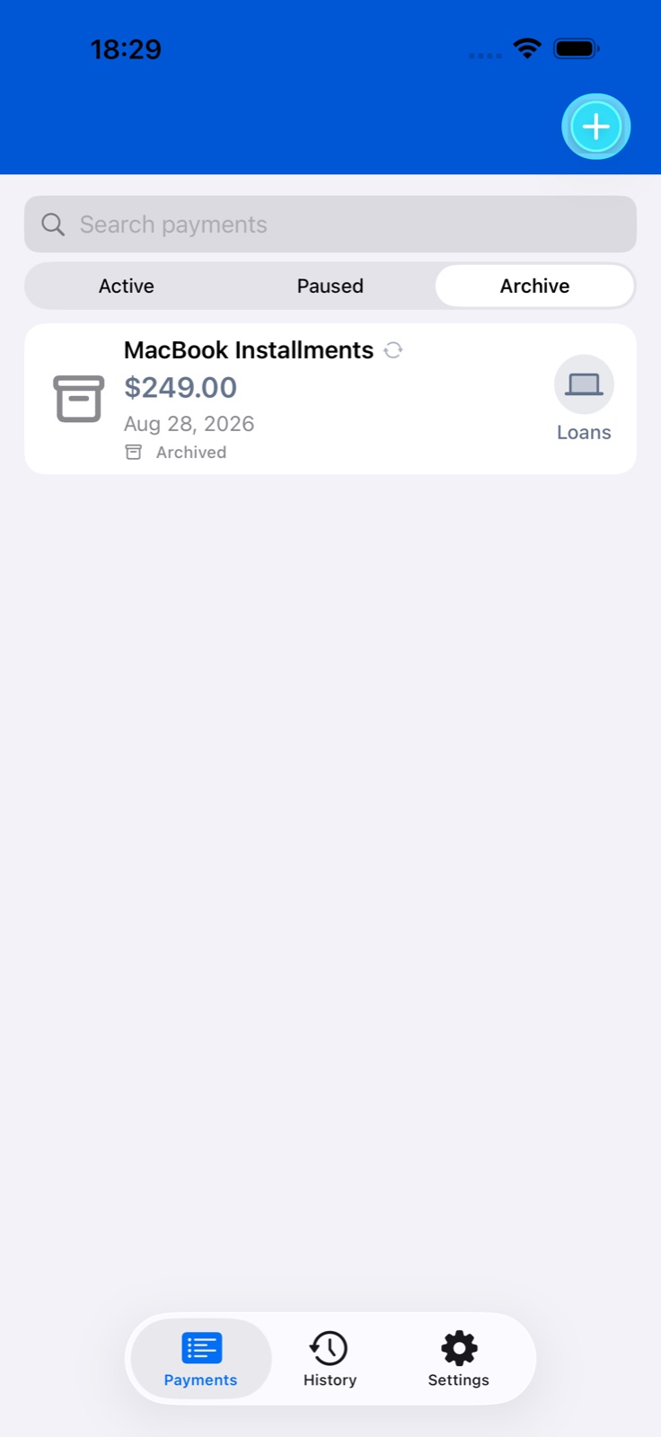 BillsOn app screen