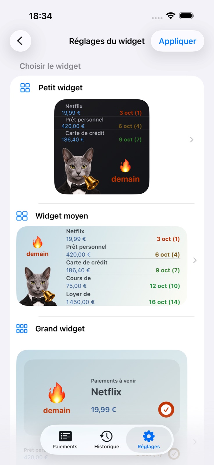 Widgets