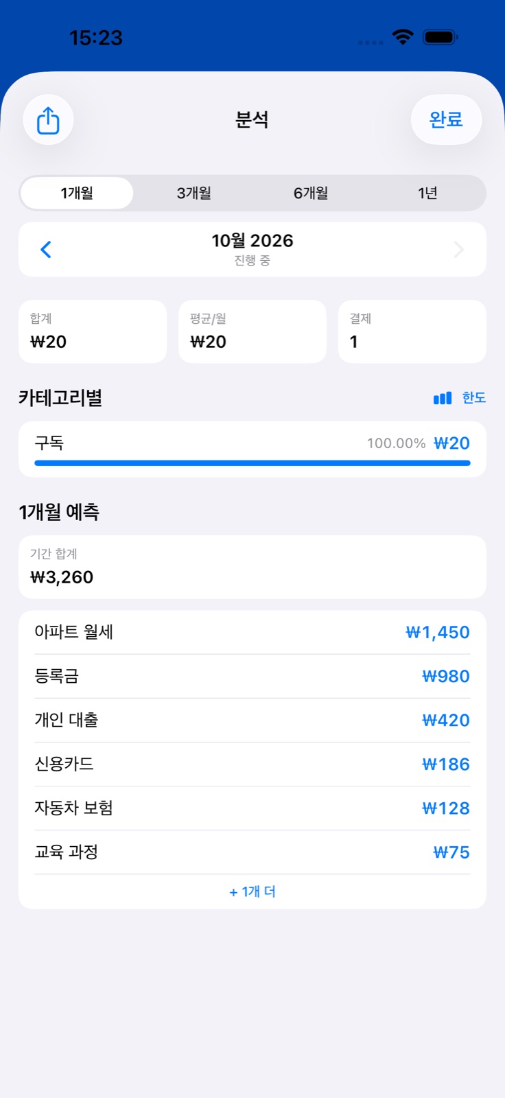 지출 분석