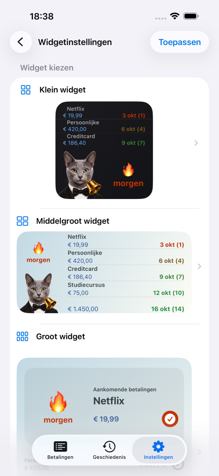 Widgets