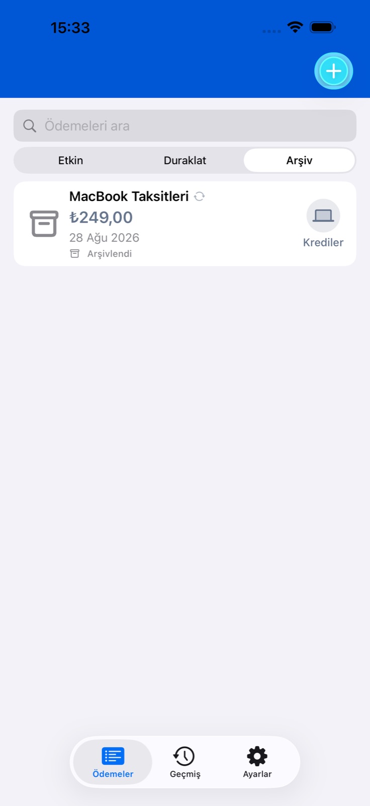 BillsOn uygulama ekranı